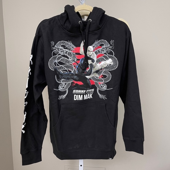 Dim Mak x Snake Eyes - Double Dragon Hoodie - Black - Picture 4 of 7